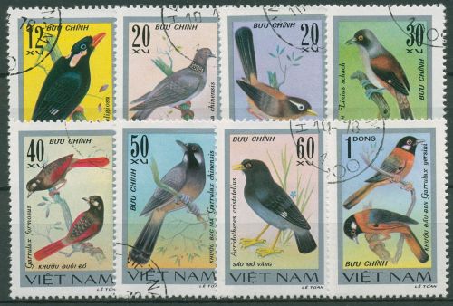 Vietnam 1978 Vögel 948/55 A gestempelt