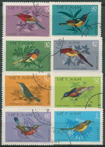 Vietnam 1981 Tiere Vögel Nektarvogel, Honigsauger 1171/78 A gestempelt