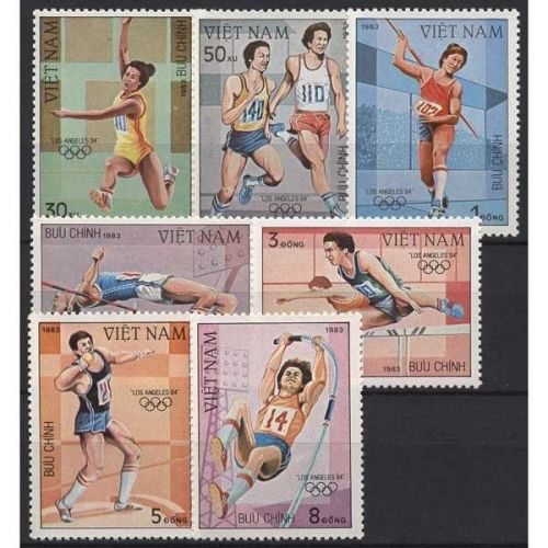Vietnam 1983 Olympische Sommerspiele Los Angeles 1344/50 A postfrisch