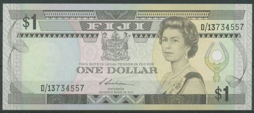 Fiji 1 Dollar 1987, Suva markets, KM 86 a, kassenfrisch (K103)