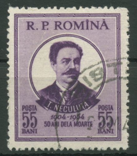 Rumänien 1954 Schriftsteller Dumitru Theodor Neculuta 1491 gestempelt