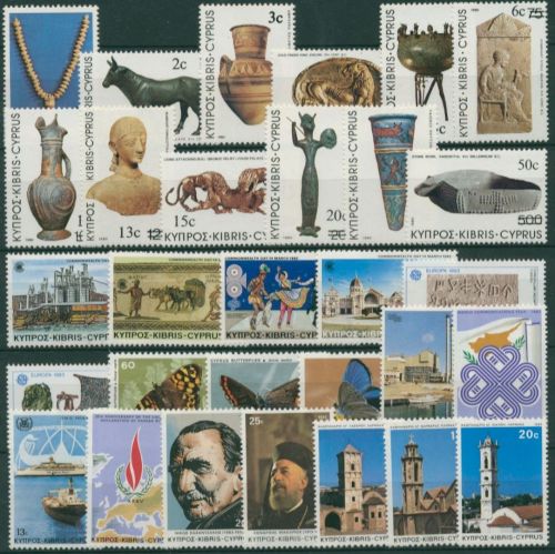 Zypern Jahrgang 1983 komplett (578/07) postfrisch (SG31090)