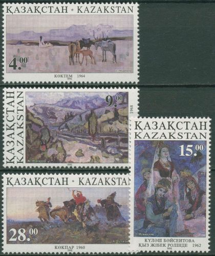 Kasachstan 1995 Gemälde 91/94 postfrisch