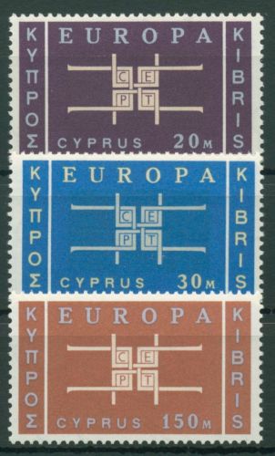Zypern 1963 Europa CEPT Buchstaben Ornament 225/27 postfrisch