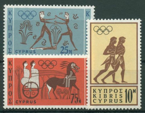 Zypern 1964 Olympische Sommerspiele Tokio 237/39 postfrisch