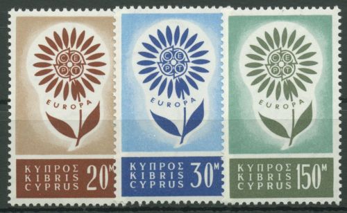 Zypern 1964 Europa CEPT Blume 240/42 postfrisch