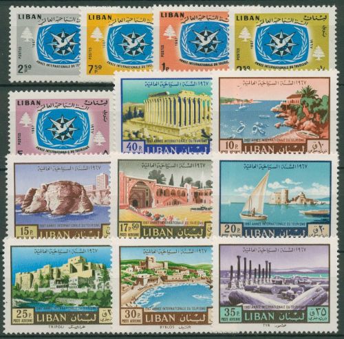 Libanon 1967 Jahr des Tourismus Bauwerke Sehenswürdigkeiten 997/09 postfrisch