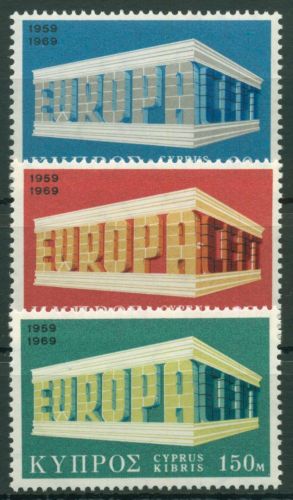Zypern 1969 Europa CEPT Tempel 319/21 postfrisch