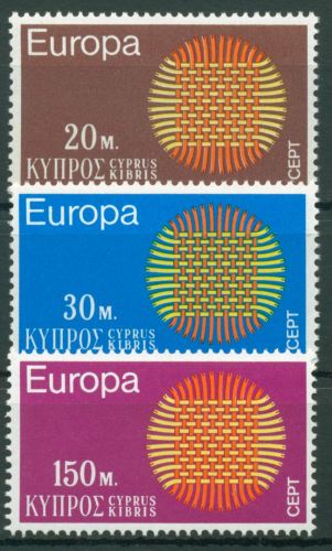Zypern 1970 Europa CEPT Geflecht 332/34 postfrisch