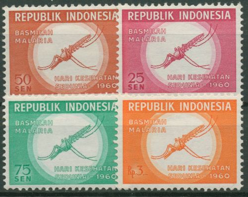 Indonesien 1960 Kampf gegen Malaria 277/80 postfrisch