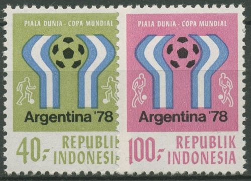 Indonesien 1978 Fußball-WM Argentinien Emblem 896/97 postfrisch