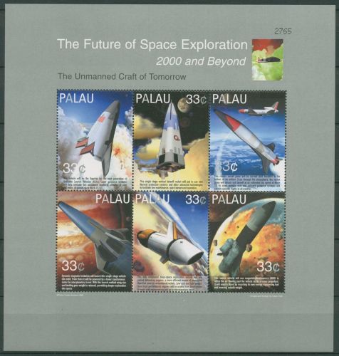 Palau 2000 Weltraumforschung Raumfahrzeuge 1651/56 K postfrisch (SG40467)