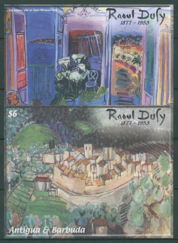 Antigua & Barbuda 2003 Gemälde Raoul Dufy Block 565/66 postfrisch (C64484)