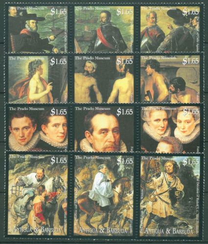 Antigua & Barbuda 2000 Gemälde Prado-Museum 3351/62 postfrisch (C64497)