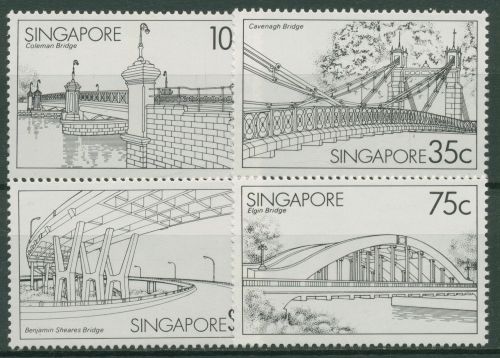Singapur 1985 Bauwerke Brücken 459/62 postfrisch