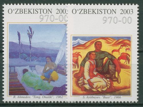 Usbekistan 2003 Gemälde 534/35 postfrisch