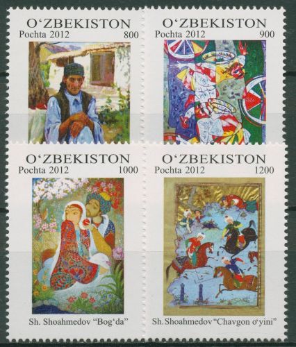 Usbekistan 2012 Gemälde 1013/16 postfrisch