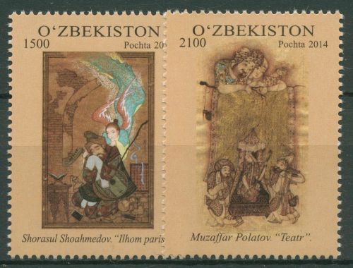 Usbekistan 2014 Gemälde 1084/85 postfrisch