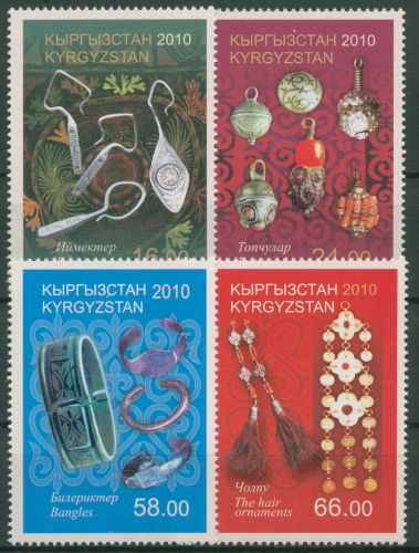 Kirgisien 2010 Silberschmuck 632/35 A postfrisch