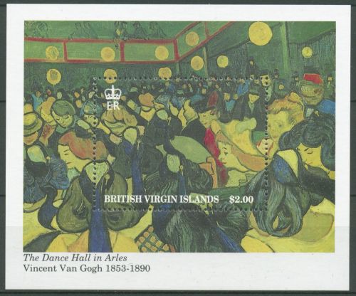 Britische Jungferninseln 1991 Gemälde V.v.Gogh Block 70 postfrisch (C64543)