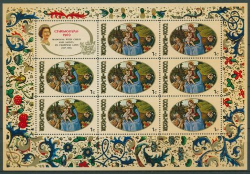 Cook-Inseln 1969 Weihnachten Gemälde 232 K postfrisch (C42003)