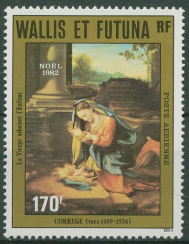 Wallis und Futuna 1982 Weihnachten Gemälde von Correggio 436 postfrisch