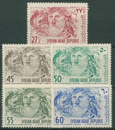 Syrien 1964 Flugpostmarken Mosaik 872/76 postfrisch