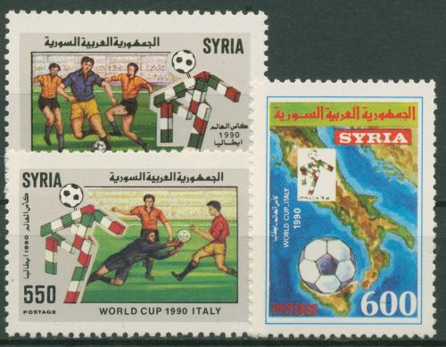 Syrien 1990 Fußball-WM Italien 1785/87 postfrisch