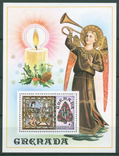 Grenada 1977 Weihnachten Gemälde Block 67 postfrisch (C64601)