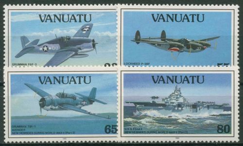 Vanuatu 1993 Flugzeuge und Schiffe im Zweiten Weltkrieg 914/17 postfrisch