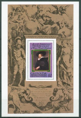 Grenada-Grenadinen 1978 Gemälde P.P.Rubens Block 34 postfrisch (C64664)