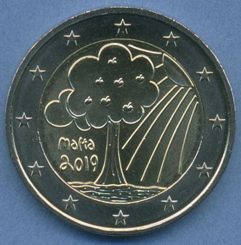 Malta 2 Euro 2019 Kinder, Natur und Umwelt, vz/st (m5068)