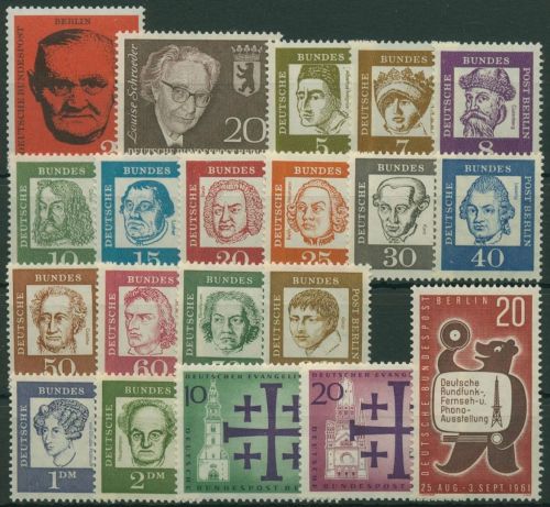 Berlin Jahrgang 1961 komplett (197/217) postfrisch (G6481)