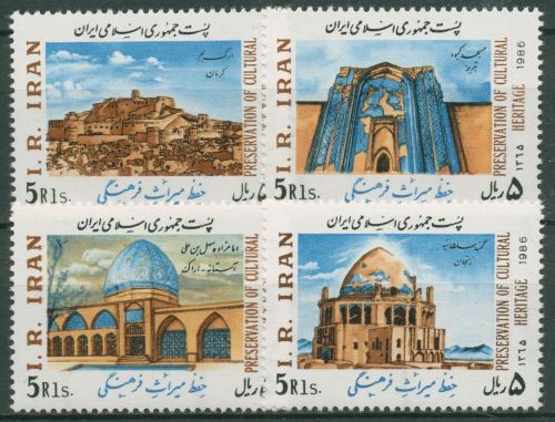 Iran 1986 Kulturelles Erbe Bauwerke 2175/78 postfrisch