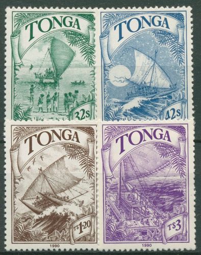 Tonga 1990 Polynesische Entdeckungsfahrten Schiffe 1128/31 postfrisch