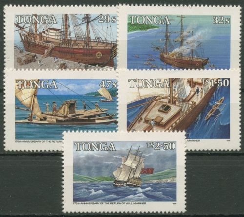 Tonga 1985 Abenteuer von Will Mariner Segelschiffe 914/18 A postfrisch