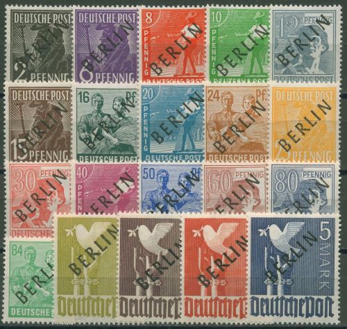 Berlin 1948 Schwarzaufdruck 1/20 postfrisch