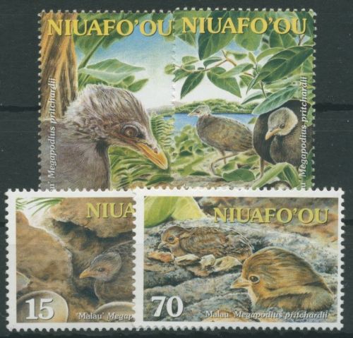 Niuafo'ou 2002 Bedrohte Tiere Vögel Großfußhuhn 395/98 postfrisch