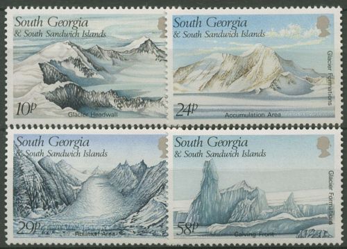Südgeorgien 1989 Gletscherformationen Berge 176/79 postfrisch