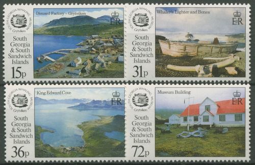 Südgeorgien 1993 Walfangmuseum auf Südgeorgien 211/14 postfrisch
