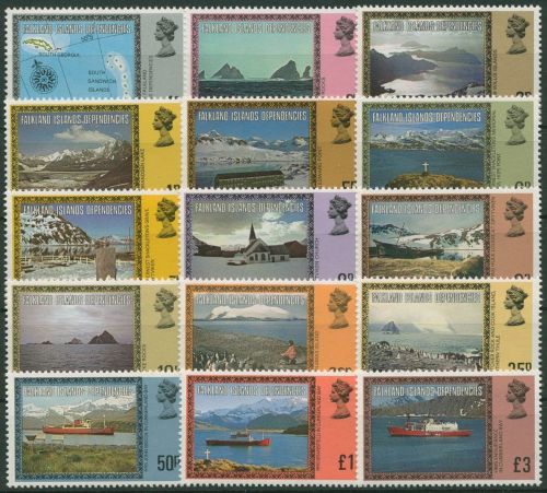 Falkland Dependencies 1980 Landschaften 78/92 I ohne Jahreszahl postfrisch