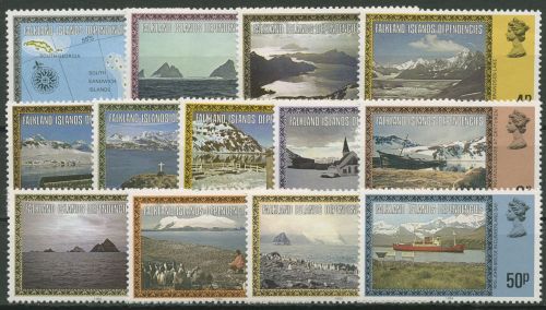 Falkland Dependencies 1980 Landschaften 78/90 II (Jahreszahl 1984) postfrisch