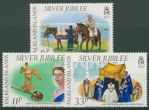 Falkland 1977 25 Jahre Regentschaft Königin Elisabeth II. 249/51 postfrisch