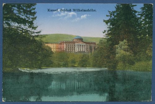 Kassel Schloß Wilhelmshöhe, gelaufen 1930 (AK5239)