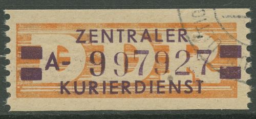 DDR 1958 Wertstreifen für den ZKD 23 A Nachdruck gestempelt ungültig
