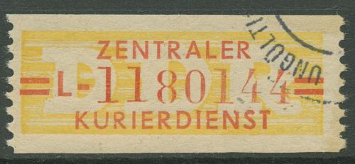 DDR 1958 Wertstreifen für den ZKD 17 L Nachdruck gestempelt ungültig