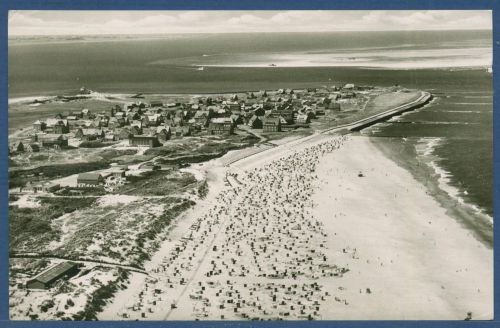 Nordseeheilbad Baltrum Blick über den Strand, gelaufen 1971 (AK5247)