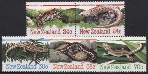 Neuseeland 1984 Amphibien und Reptilien 901/05 postfrisch