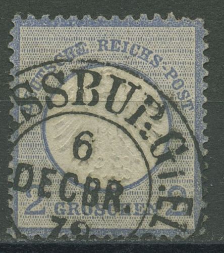 Deutsches Reich 1872 kl. Brustschild 5 mit Hufeisen-Stempel HE 36-1 STRASSBURG