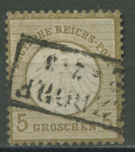 Deutsches Reich 1872 Adler mit kleinem Brustschild 6 gestempelt